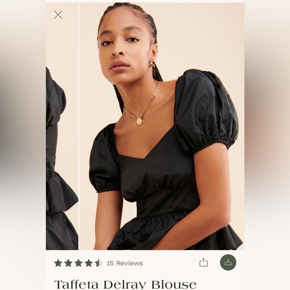 Loveshackfancy Taffeta Del Ray Blouse